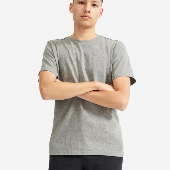 EVERLANE The Premium-Weight Crew Uniform Short Sleeve Tee Shirt - Picture 1 of 9
